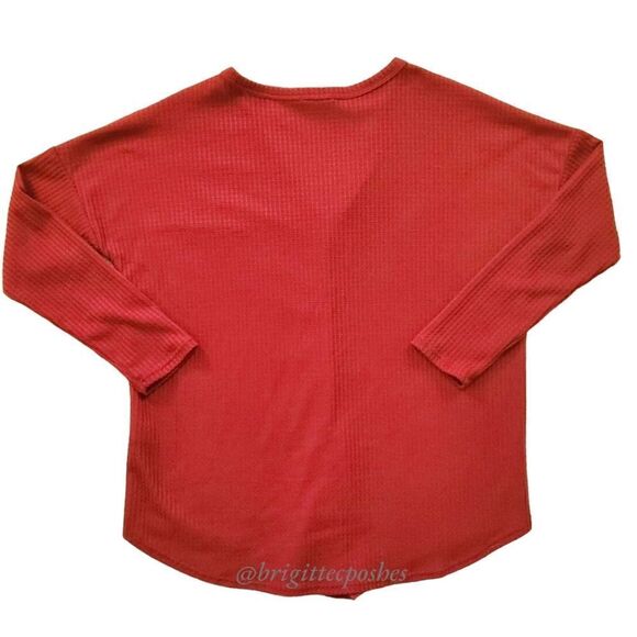 BIBI Long Sleeve Light Waffled Tops - Picture 3 of 13